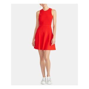 RACHEL ROY Womens Red Sleeveless Above The Knee Party Fit + Flare Dress M
